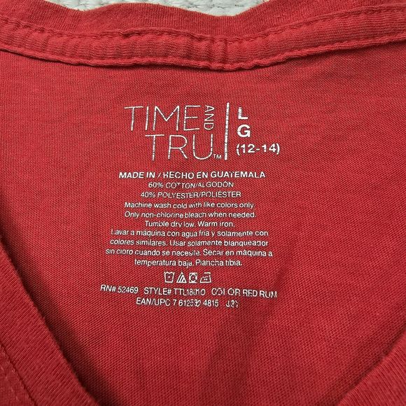 Women's Time &Tru Personalized Alabama Elephant Shirt Size Large Glitter - Picture 4 of 12
